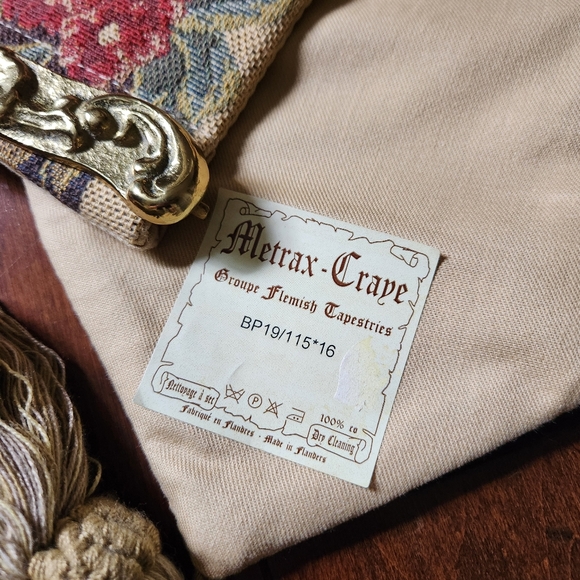 Vintage Metrax Craye Flemish Tapestries Bell Pull Brass - Picture 4 of 12